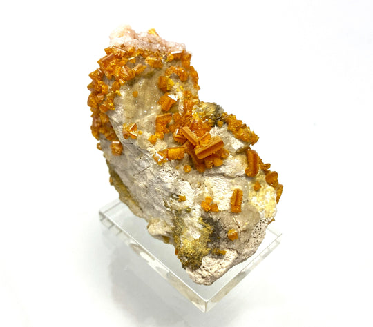 Wulfenite, Calcite, Mies, Slovenia