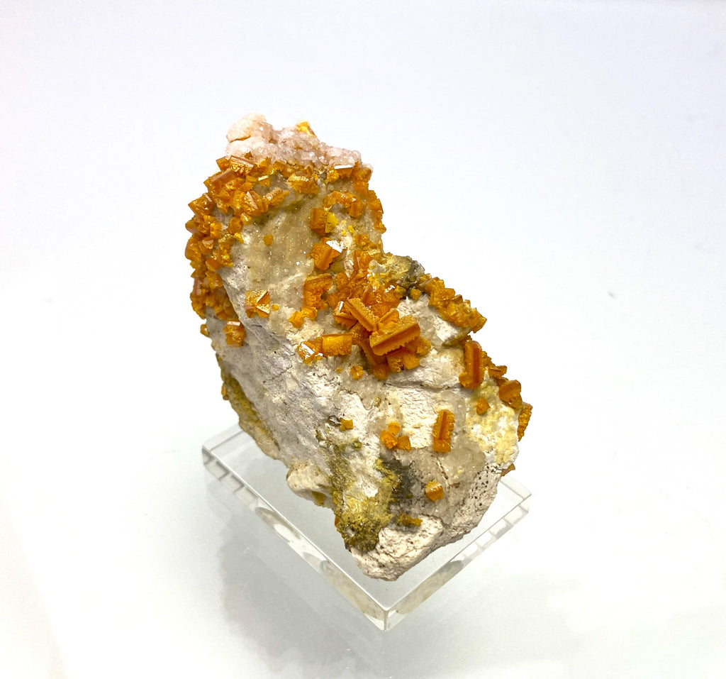 Wulfenite, Calcite, Mies, Slovenia