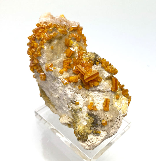 Wulfenite, Calcite, Mies, Slovenia