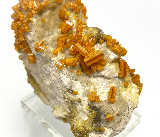 Wulfenite, Calcite, Mies, Slovenia