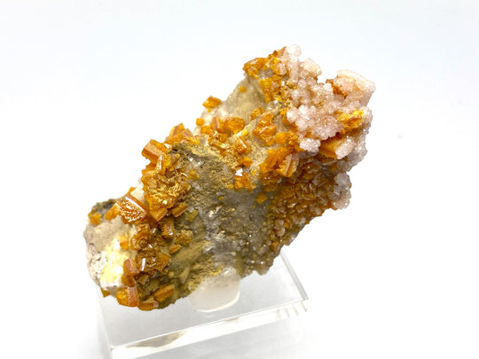 Wulfenite, Calcite, Mies, Slovenia