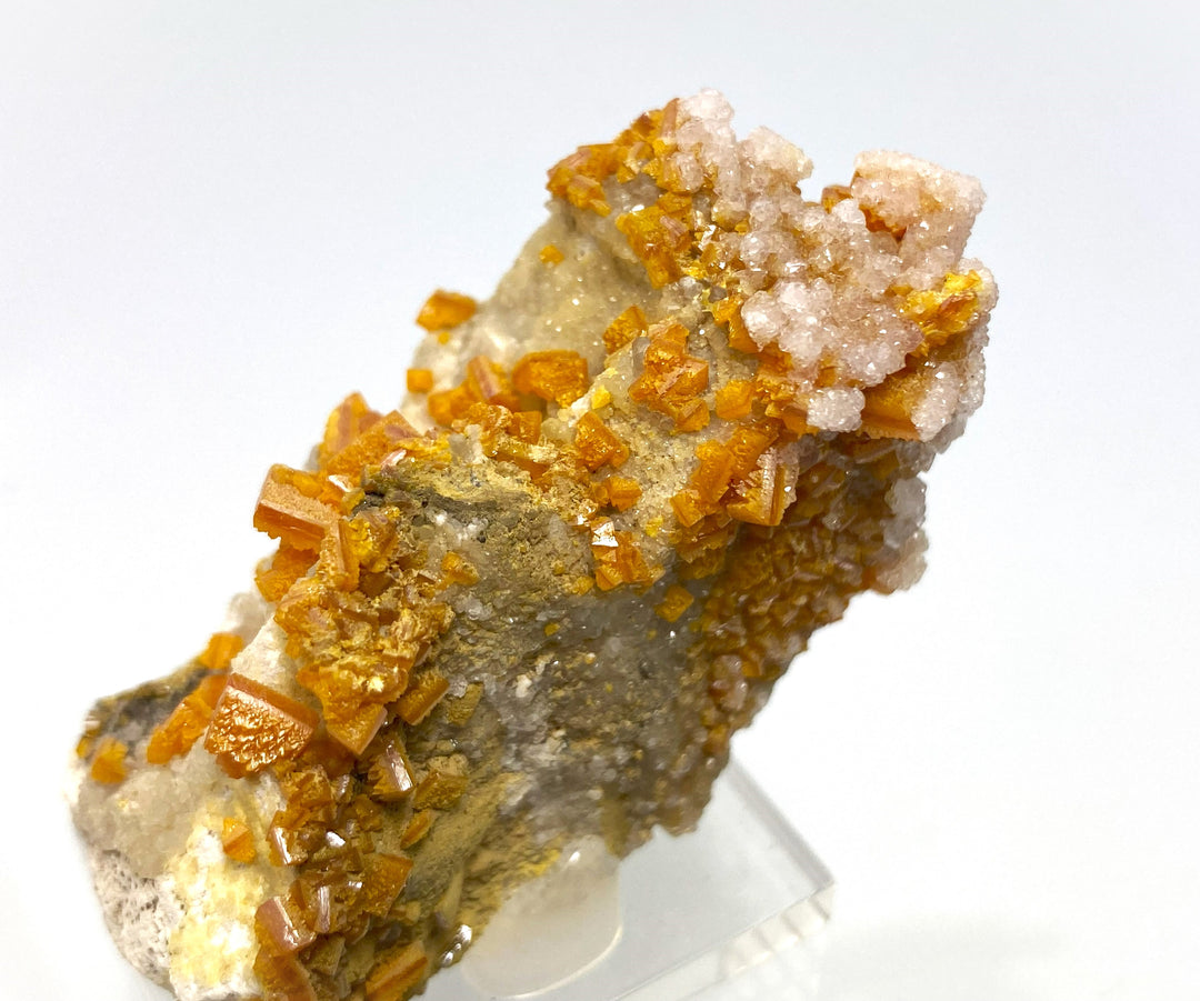 Wulfenite, Calcite, Mies, Slovenia