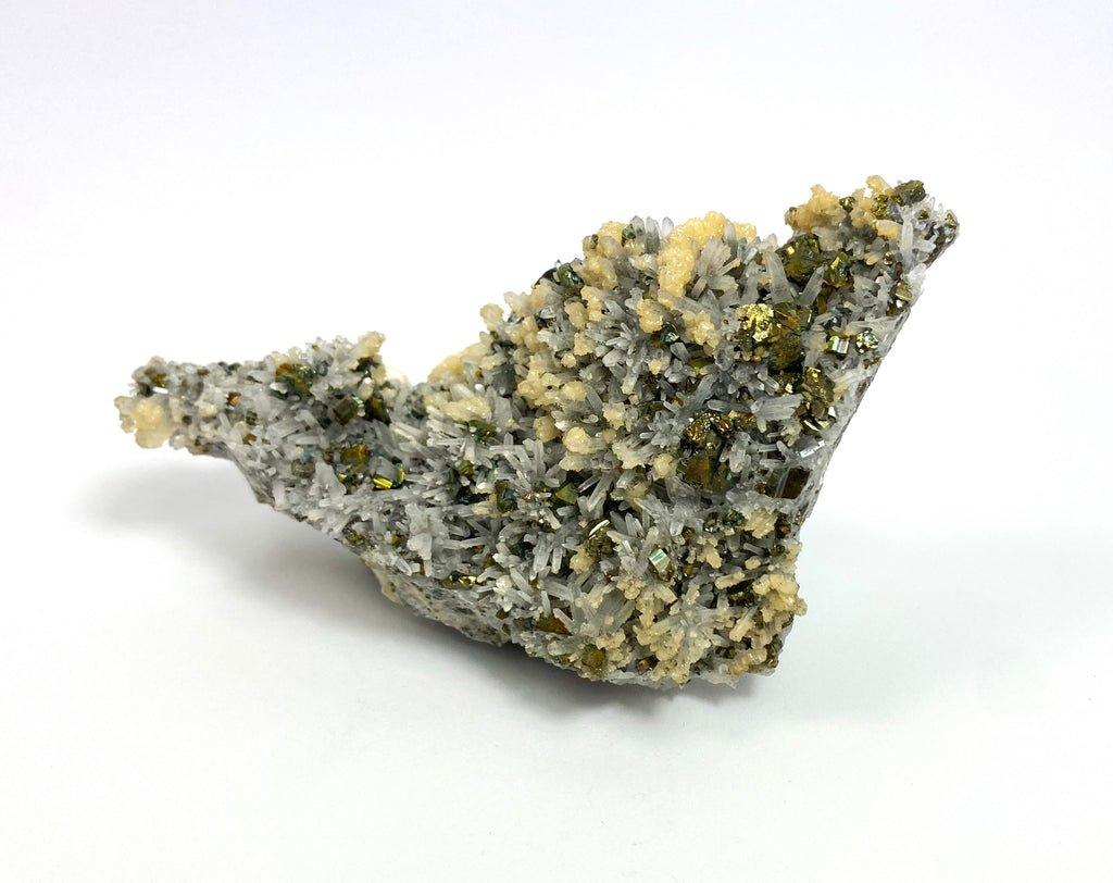 Calcopyrit, Bergkristall, Dolomit, Cavnic, Maramures, Rumänien