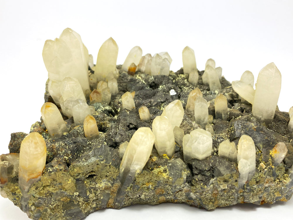 Calcopyrit, Bergkristall, Cavnic, Maramures, Rumänien