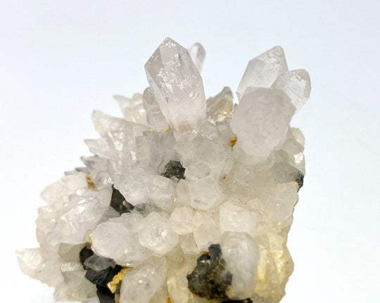 Scepter Quartz, Rock Crystal, Sphalerite, Tetrahedrite, Cavnic, Maramures, Romania