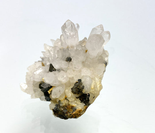 Scepter Quartz, Rock Crystal, Sphalerite, Tetrahedrite, Cavnic, Maramures, Romania