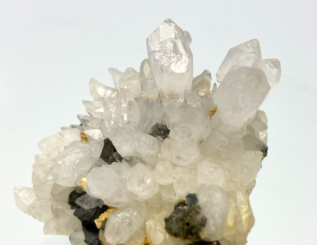 Scepter Quartz, Rock Crystal, Sphalerite, Tetrahedrite, Cavnic, Maramures, Romania