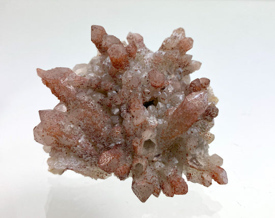 Red Hematite in Clear Quartz, Orange River Area, Karas Region, Namibia