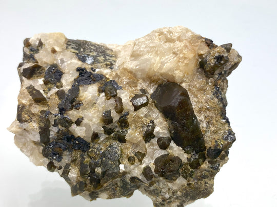 Zircon in calcite, Fort Dauphine, Maromby, Madagascar