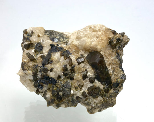 Zircon in calcite, Fort Dauphine, Maromby, Madagascar