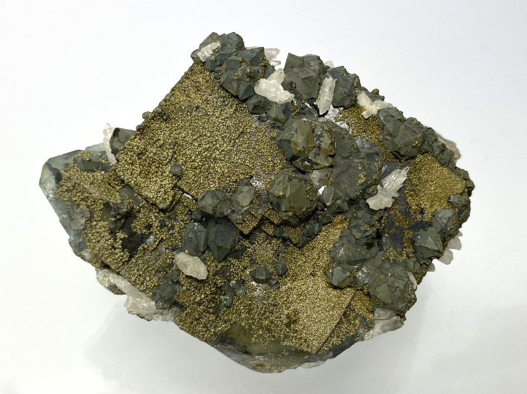 Fluorite, Calcite, Pyrite, Rock Crystal, El Hammam Mine, Meknes, Morocco