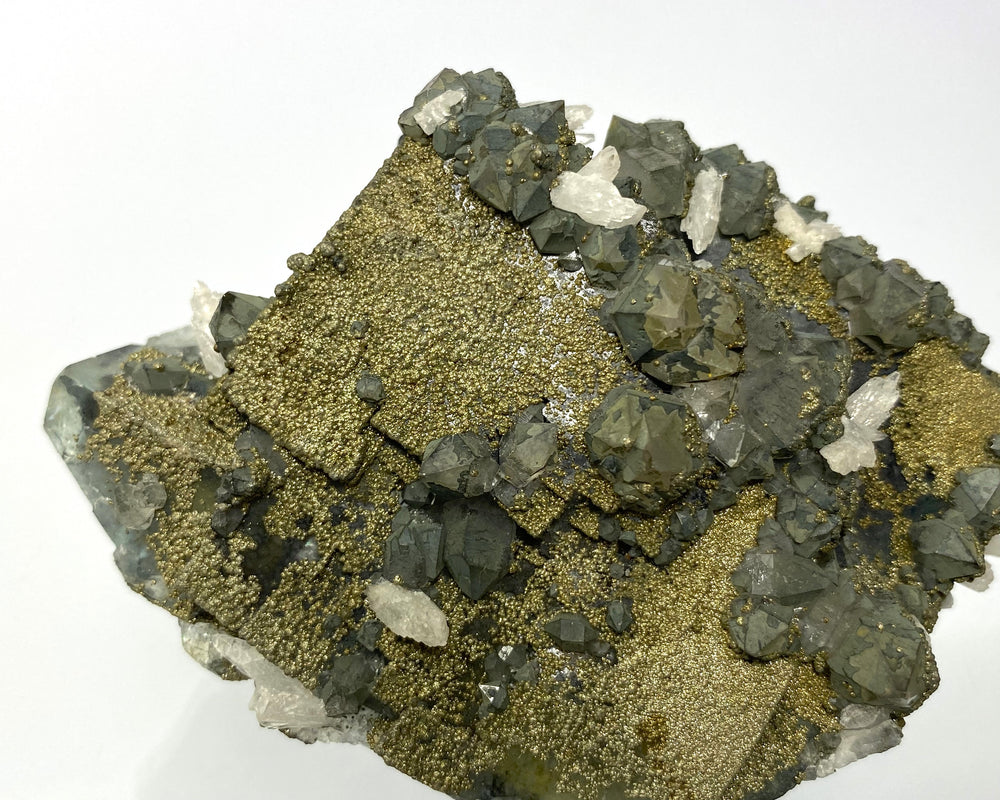 Fluorite, Calcite, Pyrite, Rock Crystal, El Hammam Mine, Meknes, Morocco