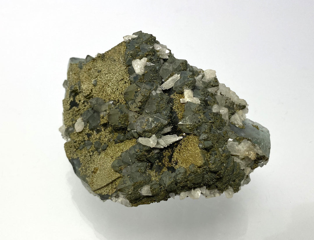 Fluorite, Calcite, Pyrite, Rock Crystal, El Hammam Mine, Meknes, Morocco