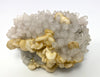 Calcite on light amethyst, Cavnic, Maramures, Romania