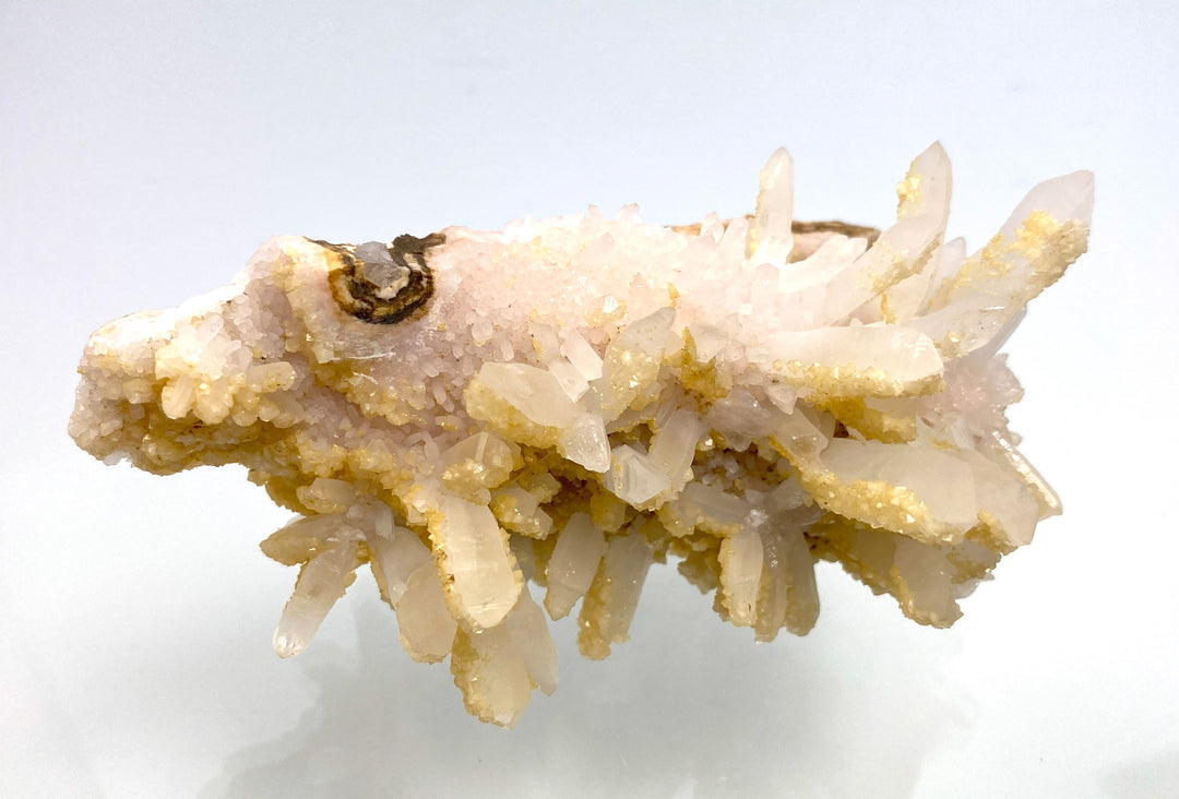 Clear Quartz, Dolomite, Rodochrosite, Cavnic, Maramures, Romania