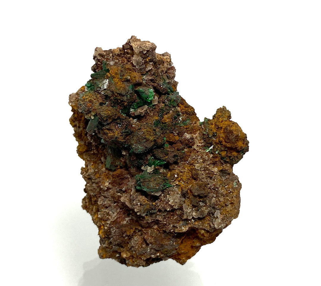 Malachite, Calcite, Rudabanya, Borsod-Abaúj-Zemplén County, Hungary