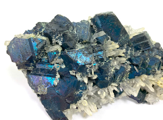 Chalcopyrit, Bergkristall, Bergbaurevier Huaron, Huayllay, Departamento Pasco, Peru