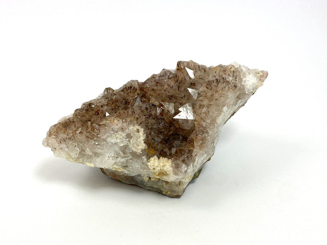 Goethit in Bergkristall, Tizi-n-Tichka, Quarzazate, Marokko