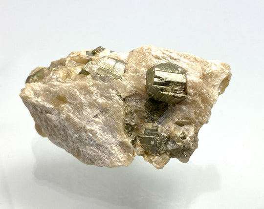 Pyrite in talc, Oberdorf/Laming, Styria, Austria