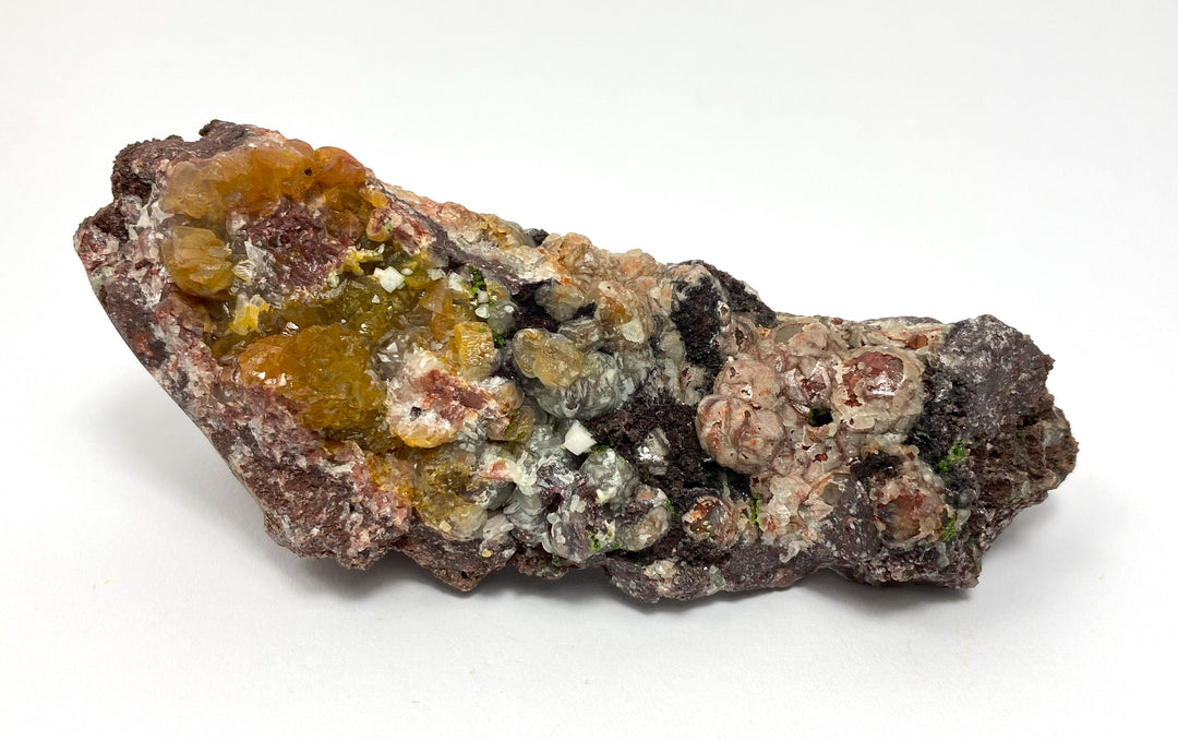 Cerussite, Smithsonite, Duftite, Dolomite, Tsumeb, Namibia