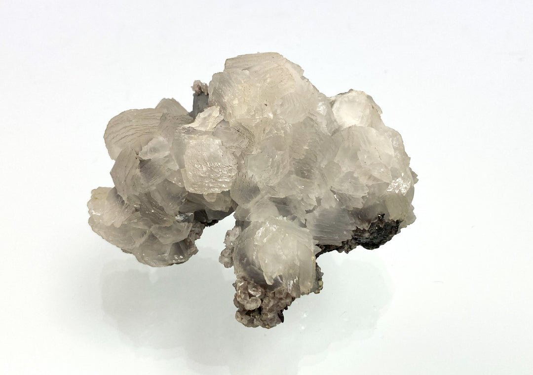 Calcite with boulangerite inclusions, rock crystal, Herja, Maramures, Romania