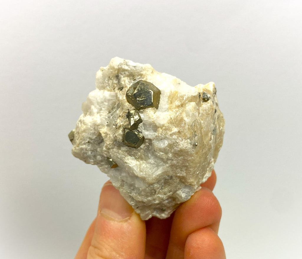 Pyrite in dolomite/talc, Oberdorf/Laming, Styria, Austria