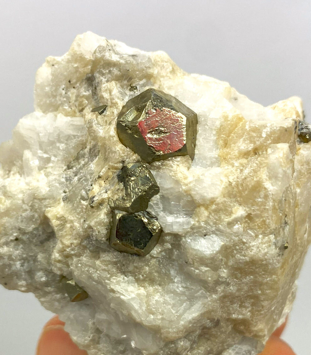 Pyrite in dolomite/talc, Oberdorf/Laming, Styria, Austria