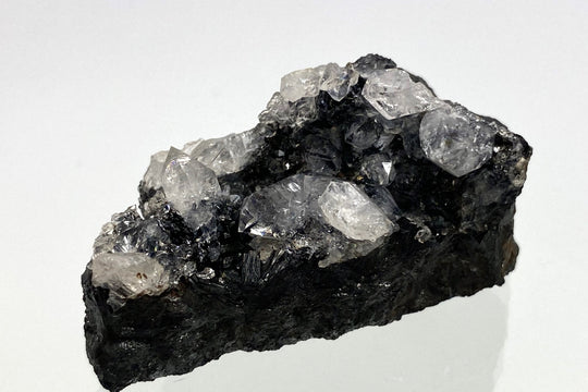 Bergkristall, Manganit, Calaud Grube, Atikokan, Ontario, Kanada