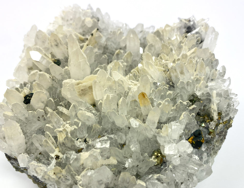 Bergkristall, Calcopyrit, Dolomit, Calcit, Cavnic, Maramures, Rumänien