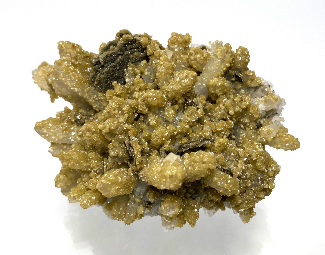 Siderite, rock crystal, pyrrhotite, Herja, Maramures, Romania