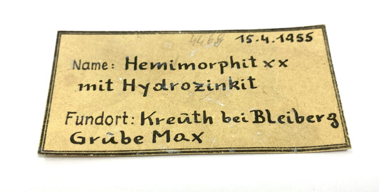 Hemimorphit, Hydrozinkit, Bleiberg, Kärnten, Österreich