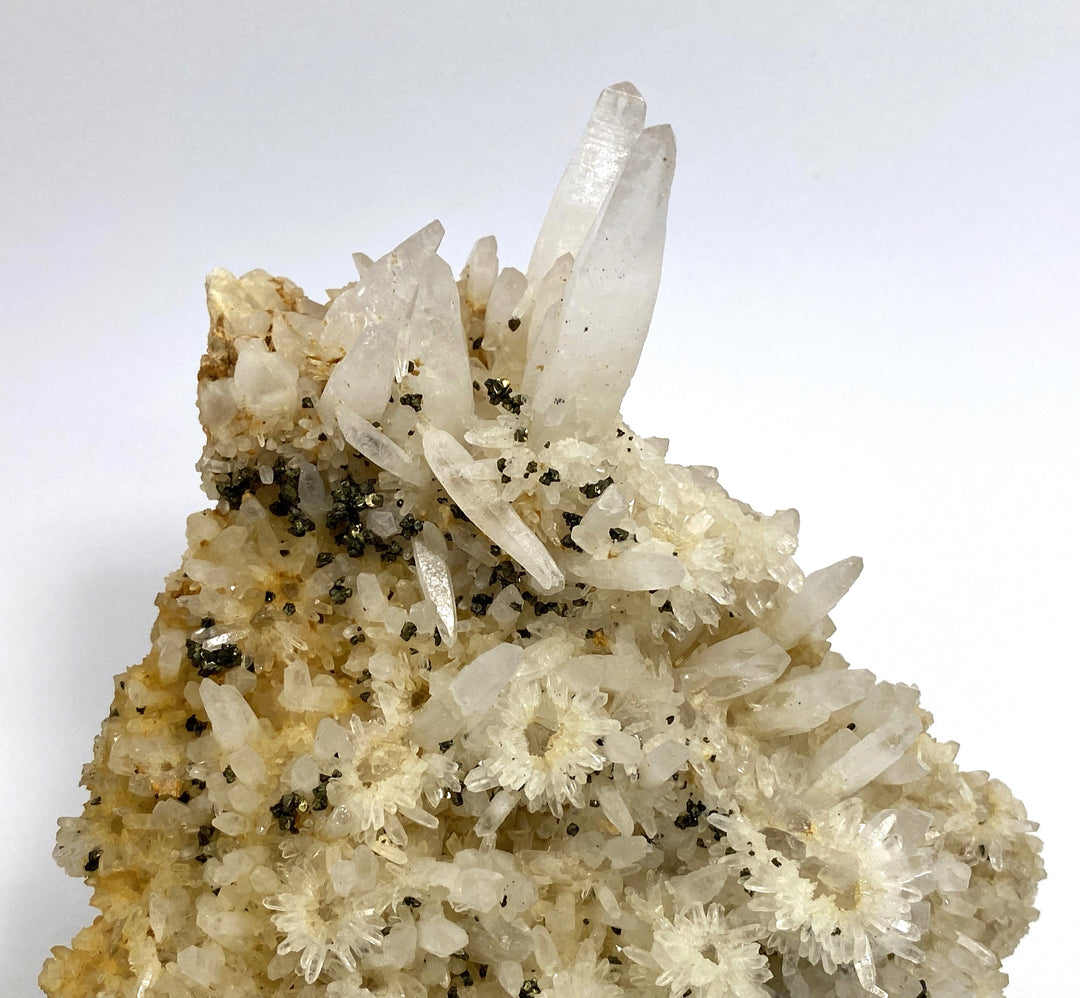 Clear Quartz, Pyrite, Chalcopyrite, Cavnic, Maramures, Romania