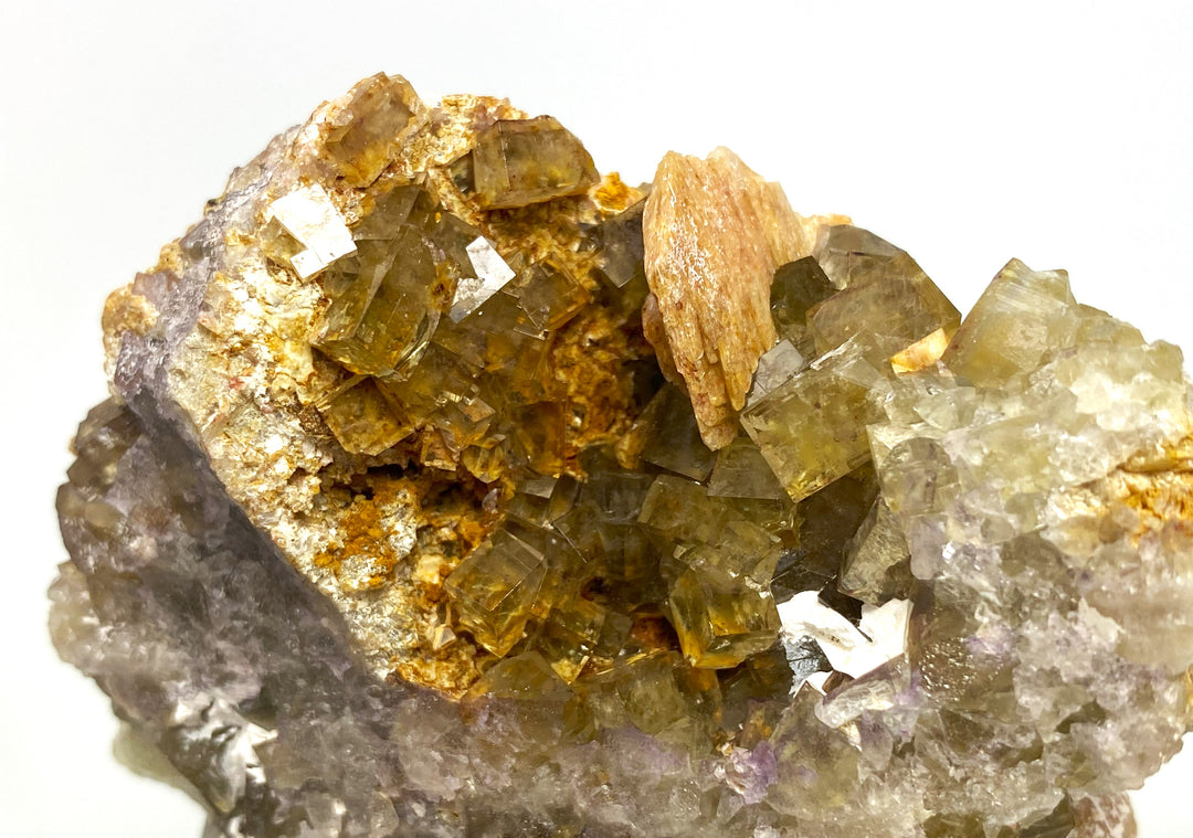 Fluorite, barite, Johannesschacht, Wölsendorf, Bavaria, Germany