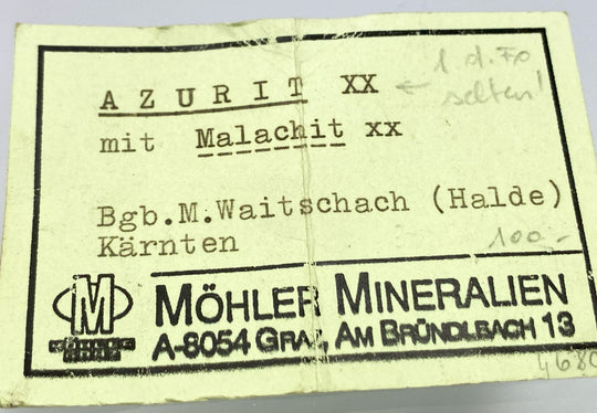 Malachit, Azurit, Waitschach, Kärnten, Österreich