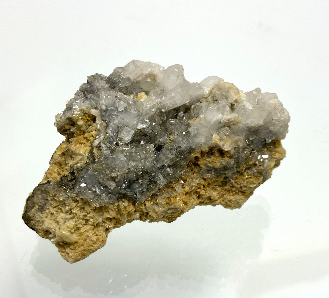 Rock crystal, pyrite, Erzberg, iron ore, Styria, Austria