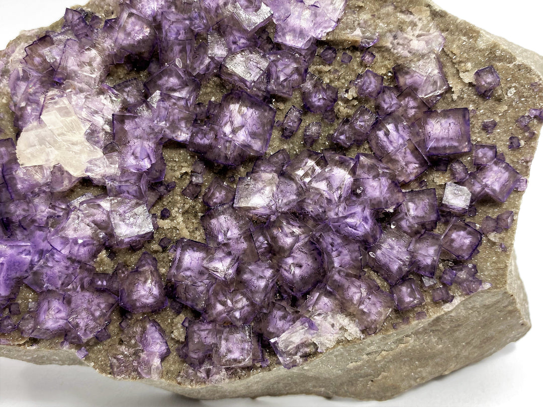 Fluorite, Calcite, Yaogangxian Mine, Hunan Province, China