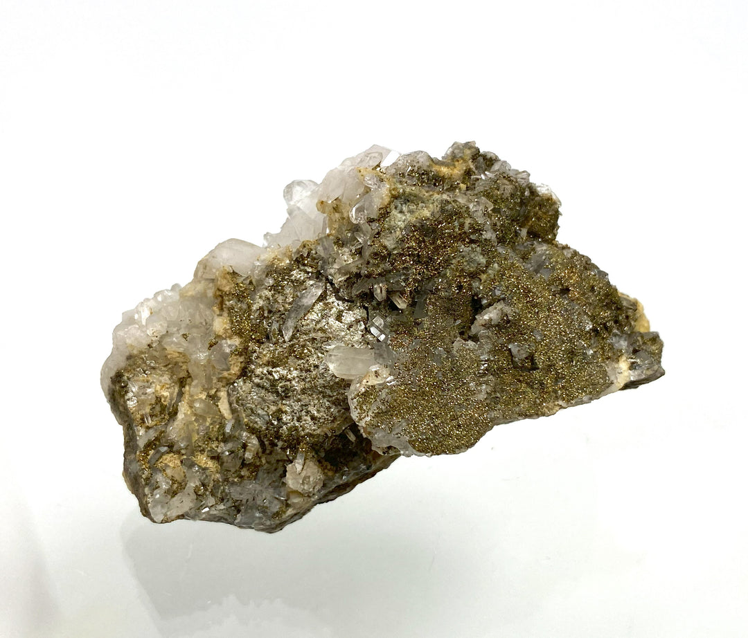 Rock crystal, pyrite, Erzberg, iron ore, Styria, Austria