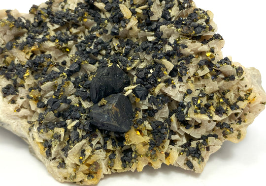 Sphalerit (Zinkblende), Calcopyrit, Dolomit, Picher Field, Oklahoma, USA