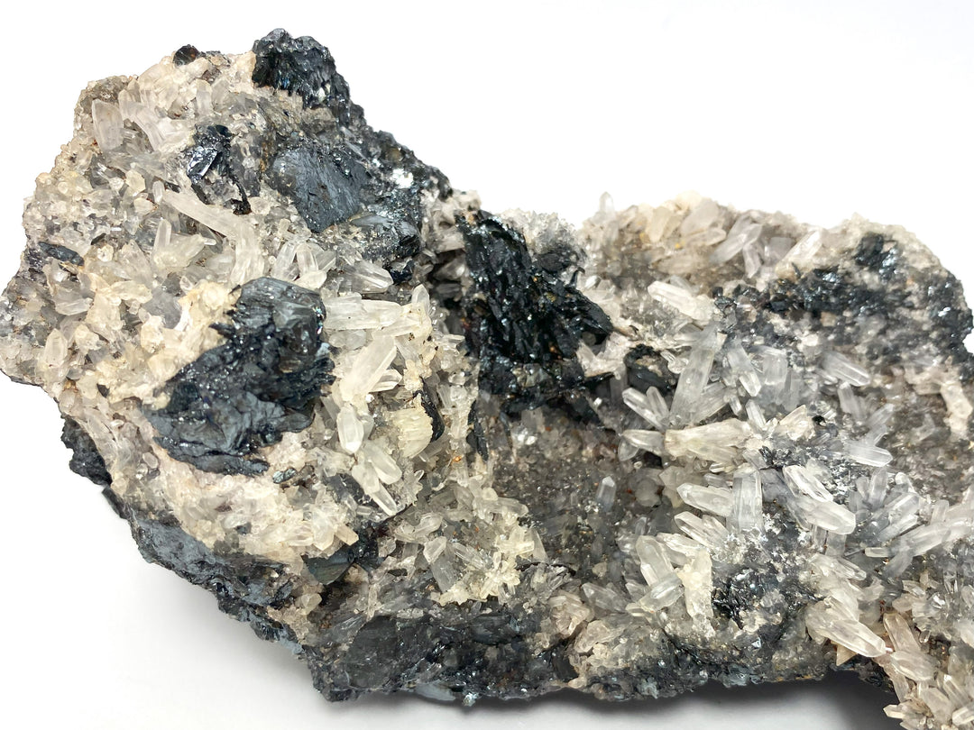 Hematite, rock crystal, Elba Island, Livorno Province, Tuscany, Italy