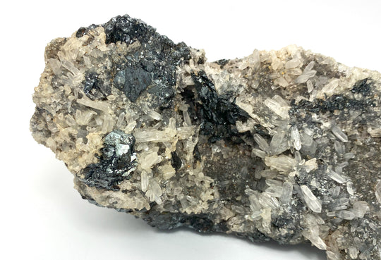 Hematite, rock crystal, Elba Island, Livorno Province, Tuscany, Italy