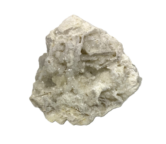 Strontianite on rock crystal, dolomite, Oberdorf/Laming, Stmk., Austria