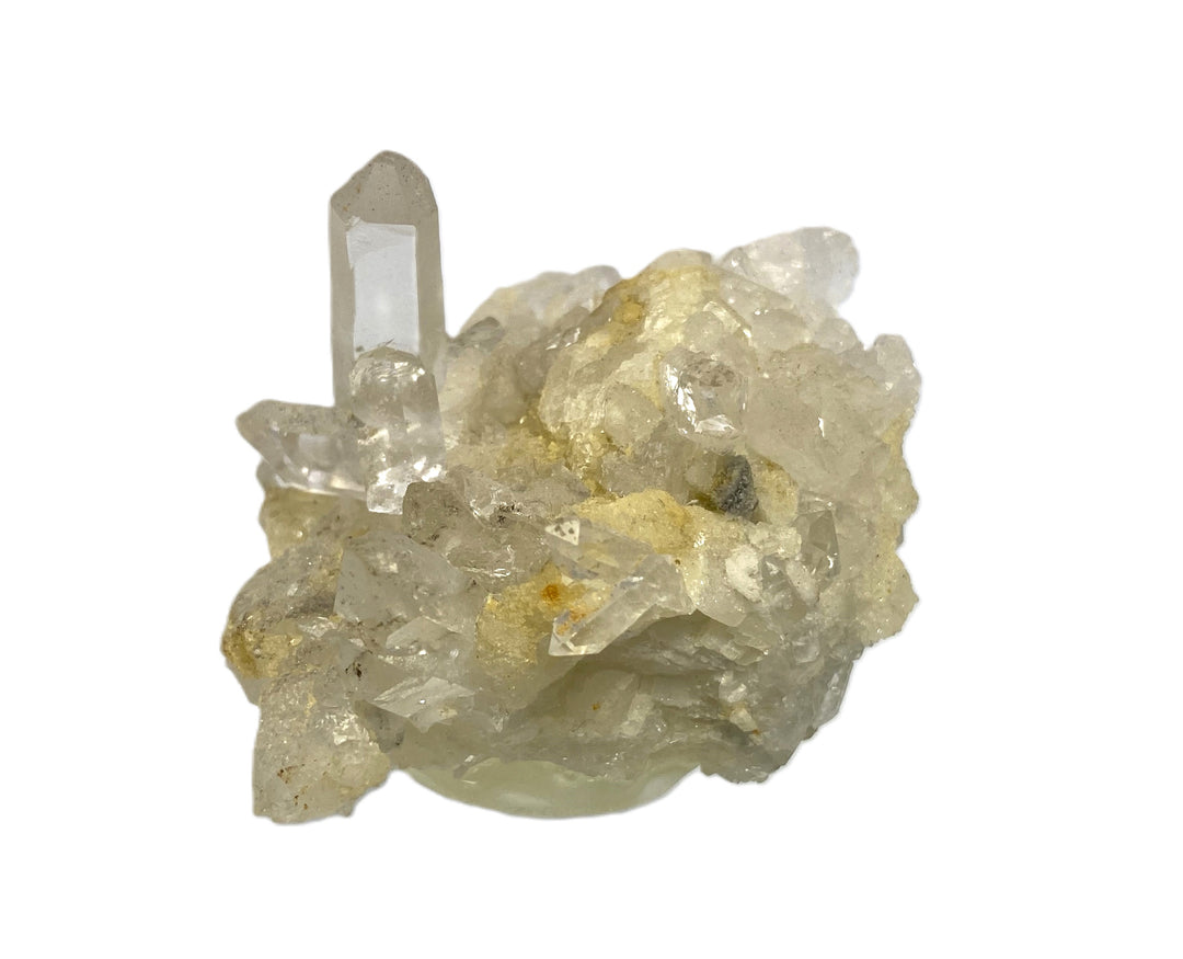 Rock crystal on dolomite, talc, Oberdorf an der Laming, Styria, Austria