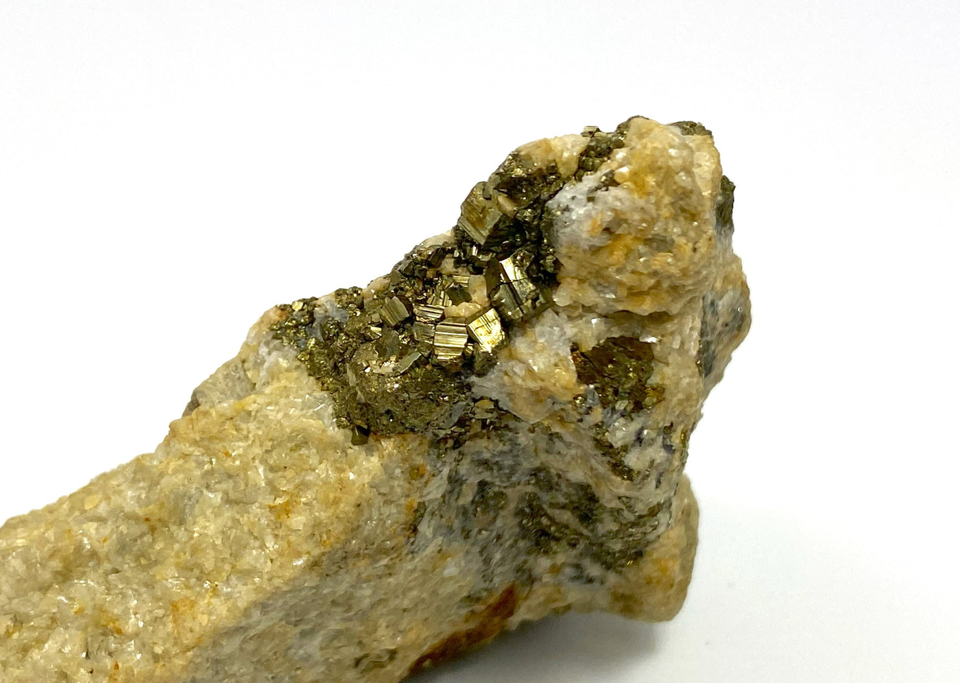 Pyrit auf Siderit, Erzberg, Eisenerz, Steiermark, Österreich