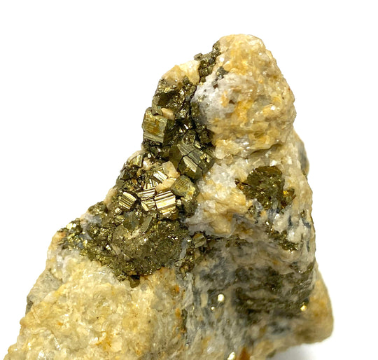 Pyrite on siderite, Erzberg, Eisenerz, Styria, Austria