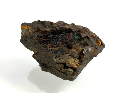 Malachite on limonite, Hüttenberg, Carinthia, Austria