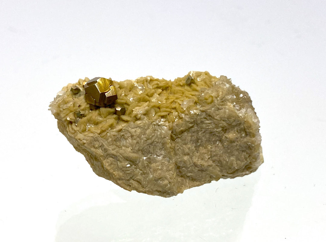 Pyrite on siderite, Hüttenberg, Carinthia, Austria