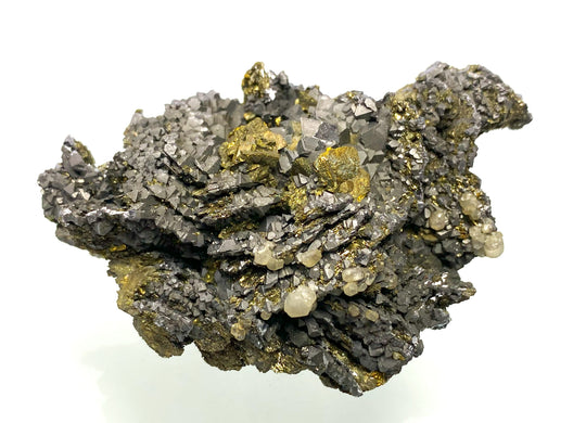 Pseudomorphose von Galenit/Pyrrhotin, Calcopyrit, Herja, Maramures, Rumänien