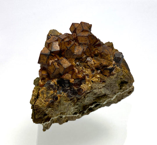 Andradite (Garnet) on Hedenbergite, Serifos Island, Greece