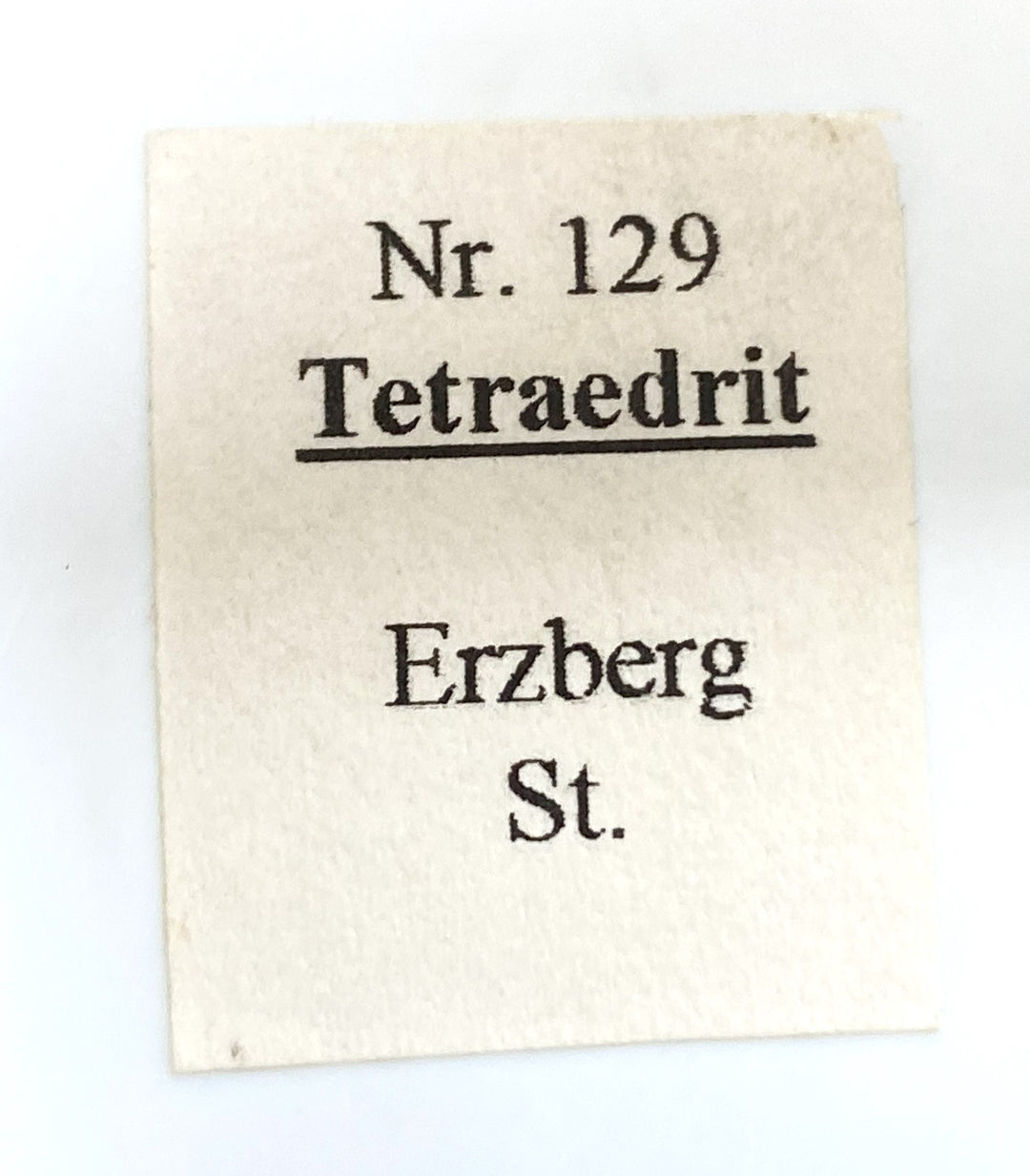Tetraedrit auf Siderit, Erzberg, Eisenerz, Steiermark, Österreich