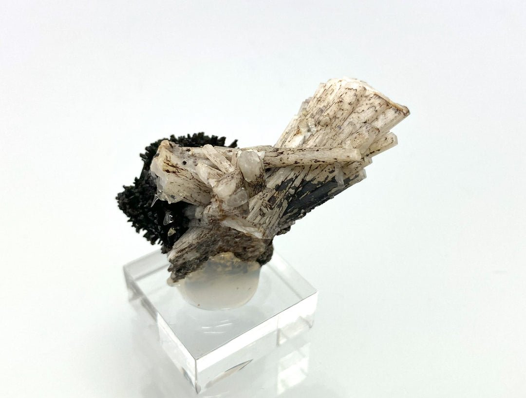 Natrolite, Aegirine, Poudrette Quarry, Mount Saint-Hilaire, Quebec, Canada